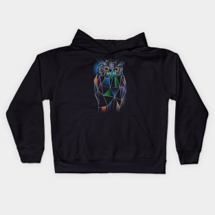 Owl Polygonal Kids Hoodie